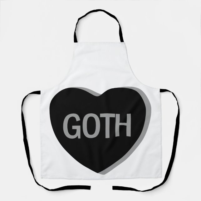 Candy Heart - Goth Apron (Front)