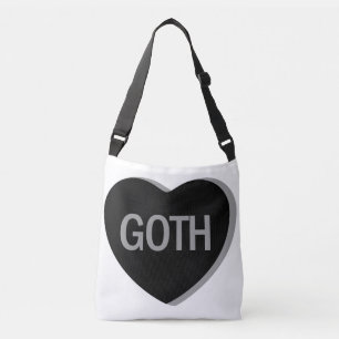 Candy Heart - Goth Crossbody Bag