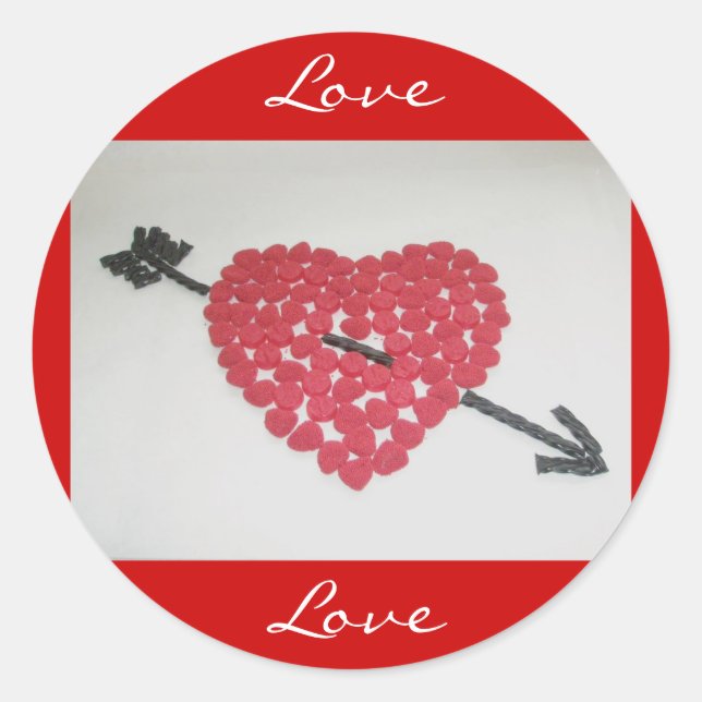 Candy Heart Love Sticker (Front)