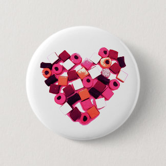 candy heart pin button