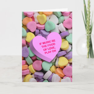 Candy Heart Poetry Valentine's Card