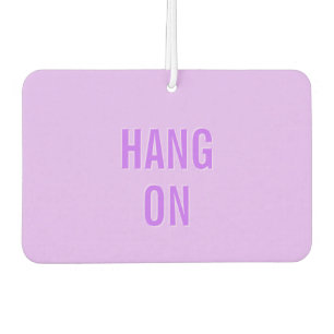 CANDY HEART Valentine 'Hang On' Purple Car Air Freshener