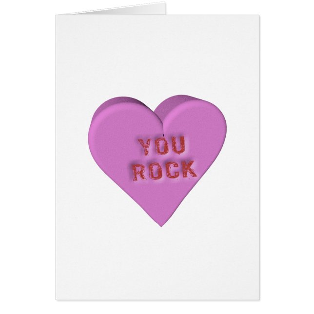 Candy Heart "YOU ROCK" (Front)