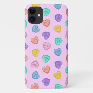 Candy Hearts iPhone 11 Case