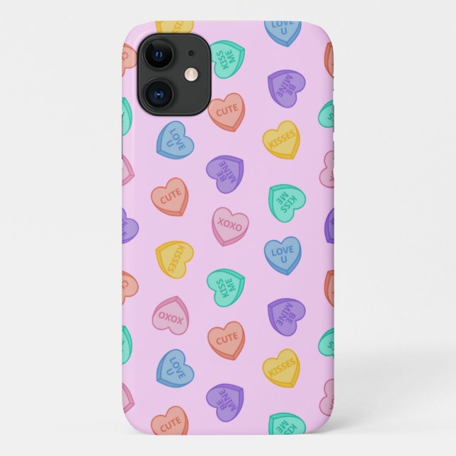 Candy Hearts Case-Mate iPhone Case (Back)