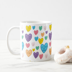 Candy Hearts Coffee Mug