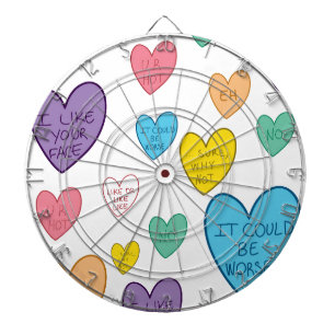 Candy Hearts Dartboard