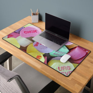 Candy Hearts Desk Mat
