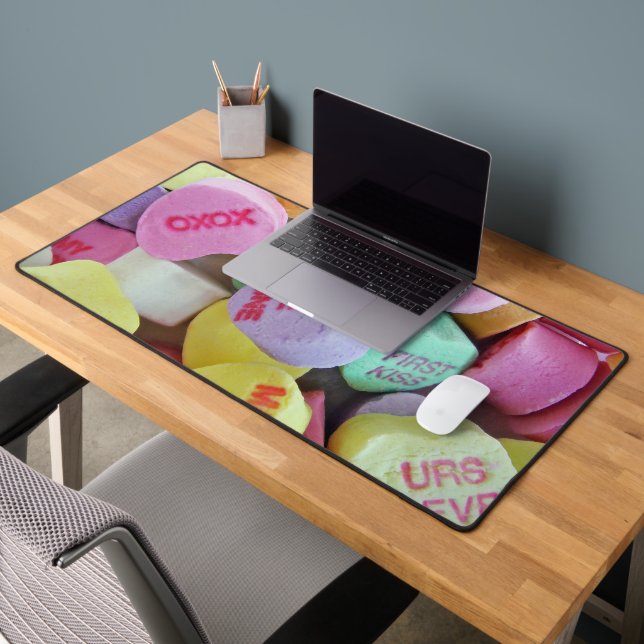 Candy Hearts Desk Mat (Office 2)