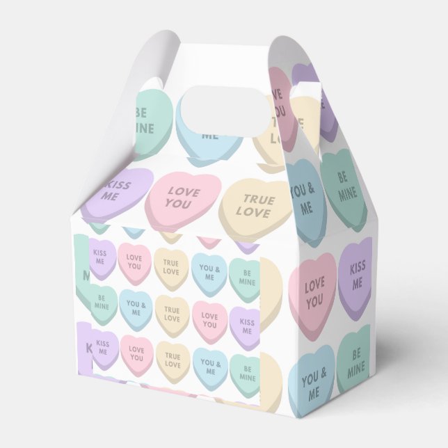 CANDY HEARTS FAVOUR BOX (Front Side)