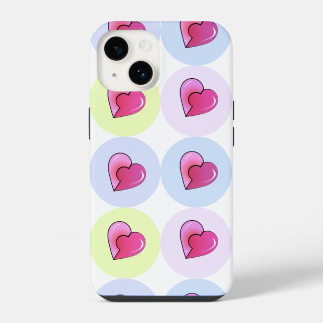 Candy Hearts iPhone Case (Back)