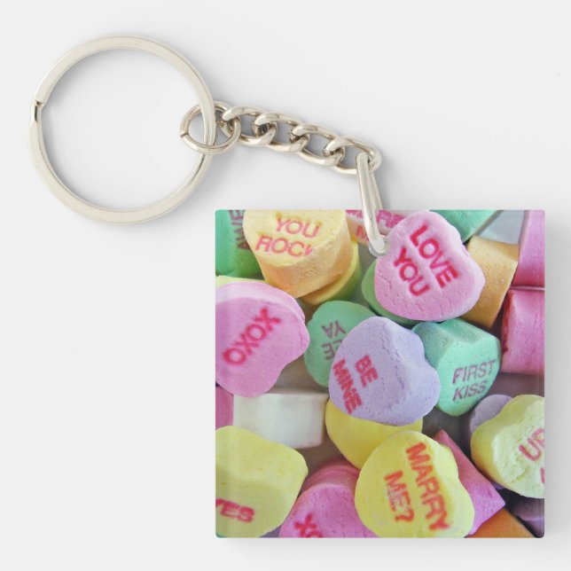Candy Hearts Key Ring (Front)