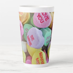 Candy Hearts Latte Mug