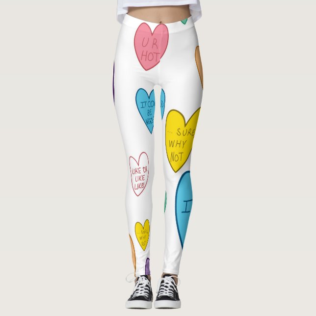 Candy Hearts Leggings (Front)