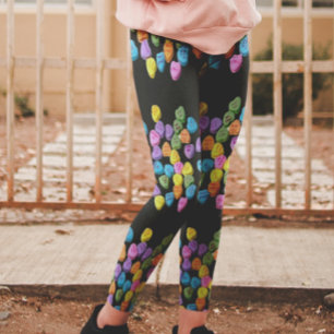 Candy Hearts Leggings Valentine's Day Cute