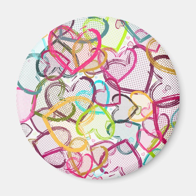 Candy Hearts Magnet (Front)