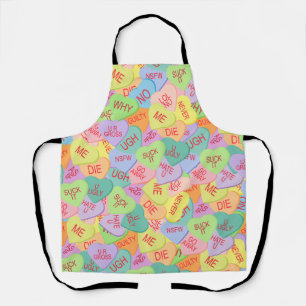 Candy Hearts Pattern - SFW Apron