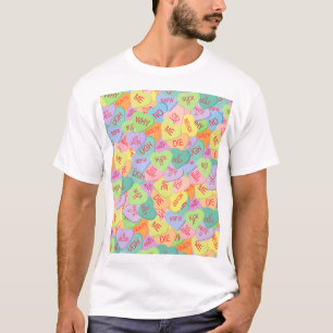 Candy Hearts Pattern - SFW T-Shirt