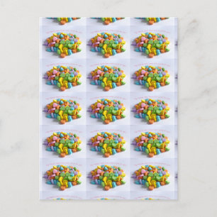 Candy Hearts Postcard