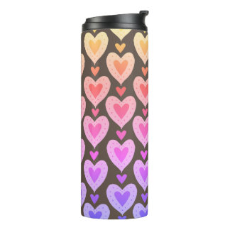 Candy Hearts Thermal Tumbler