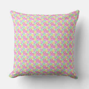Candy Hearts Throw Pillow