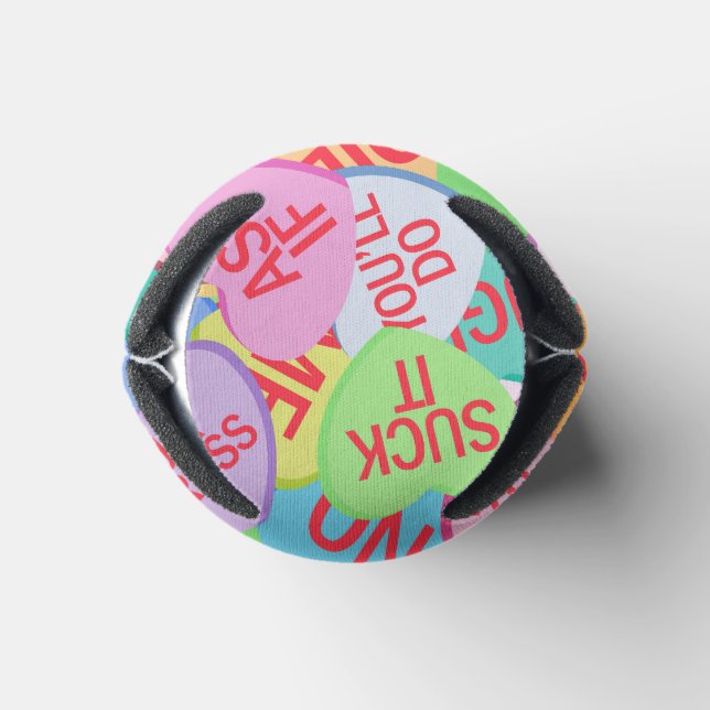 Candy Hearts V. 2.0 Can Cooler (Bottom)