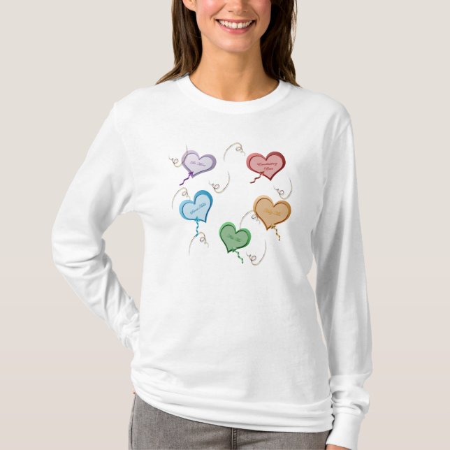 Candy Hearts Valentine t-shirt (Front)