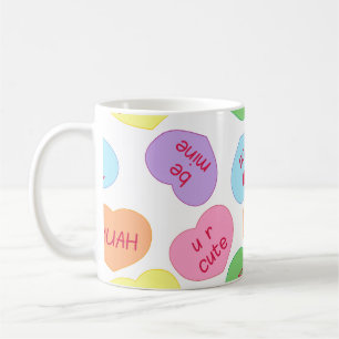 Candy Hearts Valentines Mug