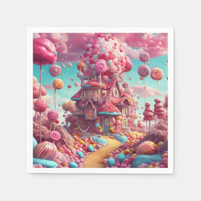 Candy house  napkin (Front)
