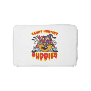 Candy Hunting Buddies Halloween Twin Costume Bath Mat