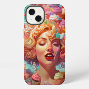 Candy Ice Cream Girl Surreal Fantasy Art iPhone 13 Case