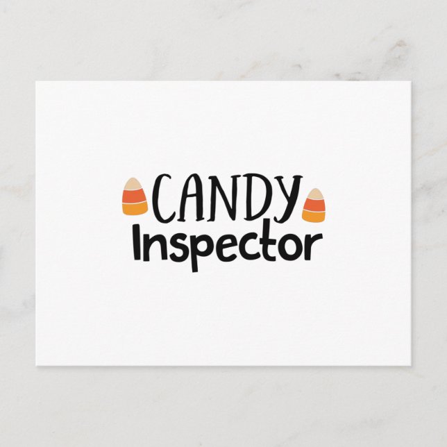 Candy inspector postcard (Front)