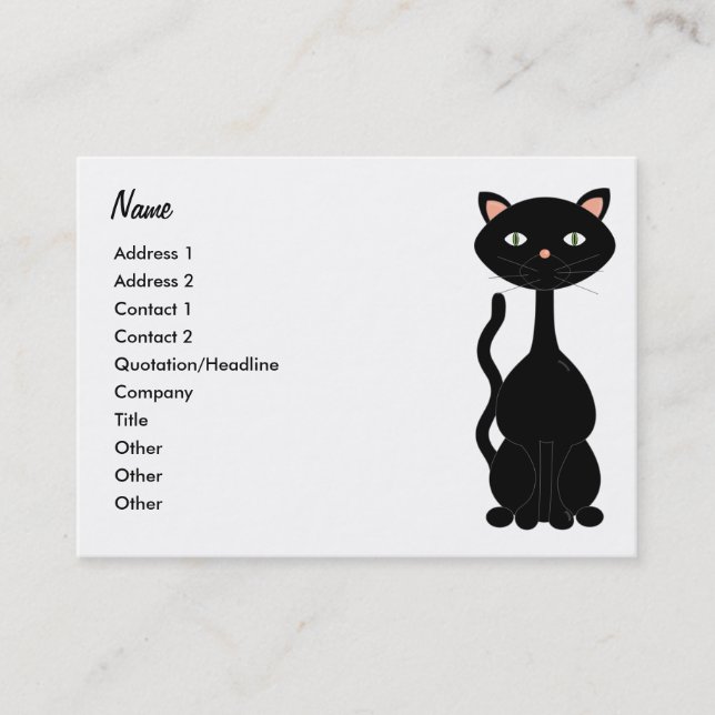 Candy Kitty 2 Business Card (Front)