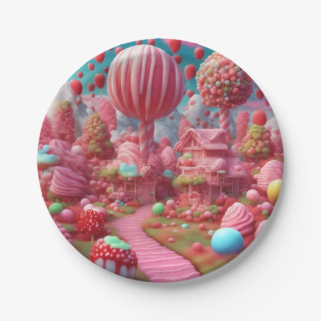 candy land A Paper Plates (Front)