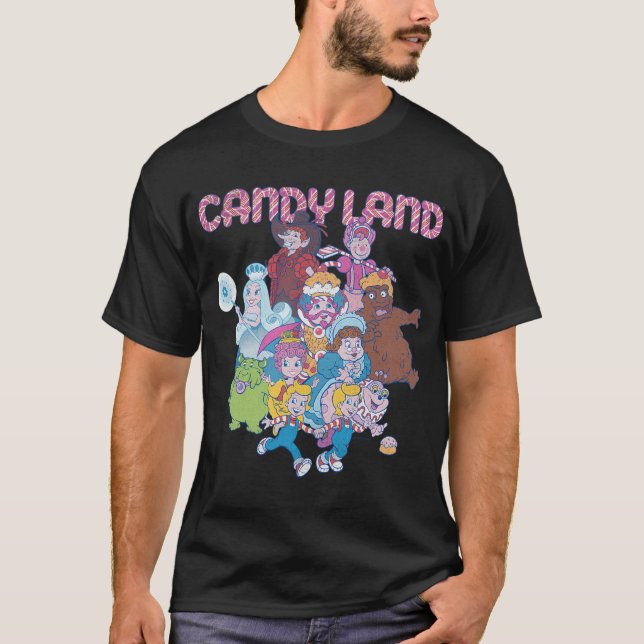 Candy Land Game Characters Shot Logo T-Shirt (Front)