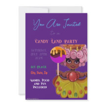 Candy Land Invitation