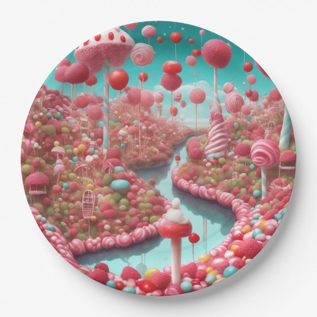 candy land  paper plate (Front)