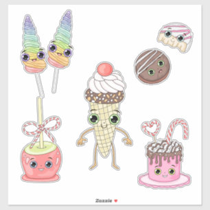 Candy Land Sweet Treats Custom-Cut Vinyl Sticker