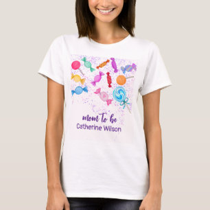 Candy Land Sweets Pregnancy Mother to be T-Shirt
