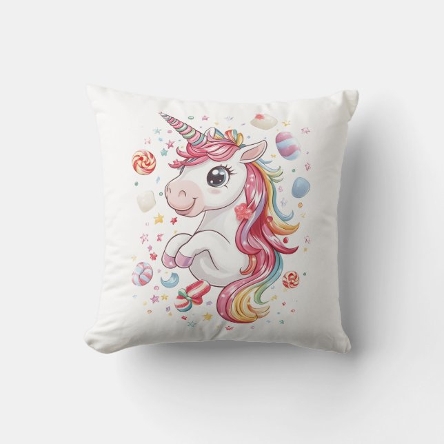 Candy Land Unicorn (1) Cushion (Front)