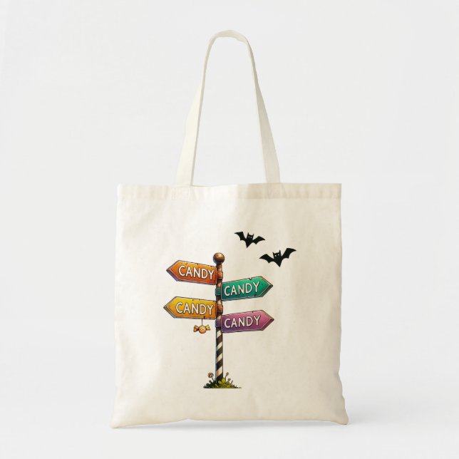 Candy Lane Candy Tote Bag (Front)