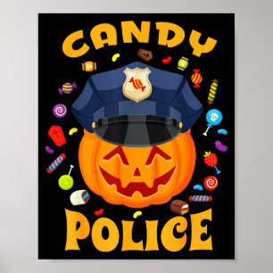 Candy Lice Halloween Party Costume Security Funny Poster