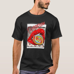 Candy Lips Lollipop Men Women Hip Hop  Idea T-Shirt