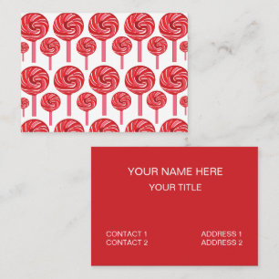 Candy Lollipop Sweet Candy Lollipop  Business Card