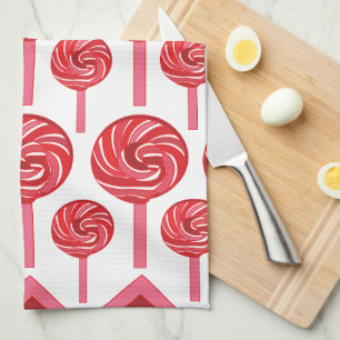 Candy Lollipop Sweet Candy Lollipop Tea Towel
