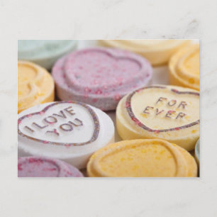 Candy Love Message Postcard
