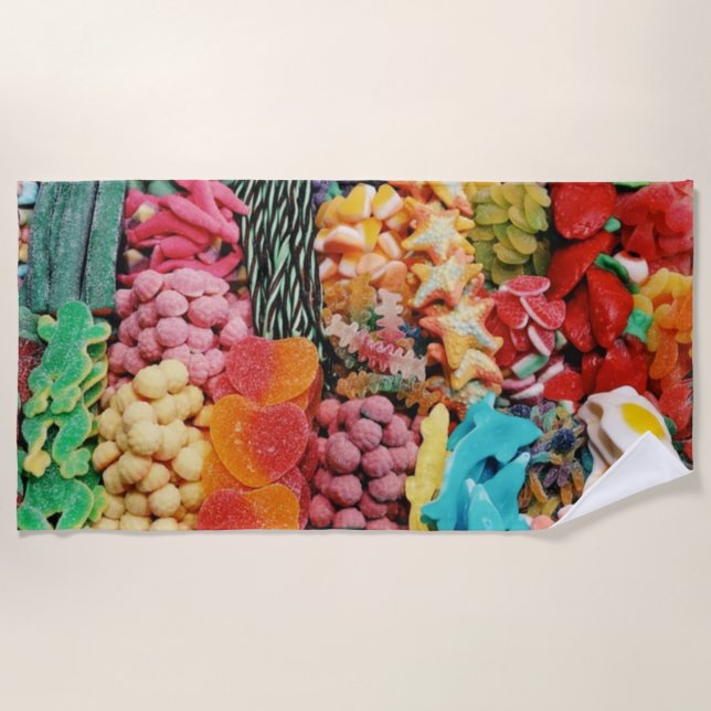 CANDY Lover Beach Towel (Front)