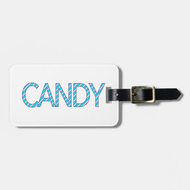 candy luggage tag (Front Horizontal)