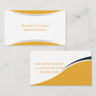 Candy Minimalist Modern Handmade Orange Business Card