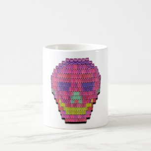 Candy-Mint Skull-on-a-Mug Coffee Mug